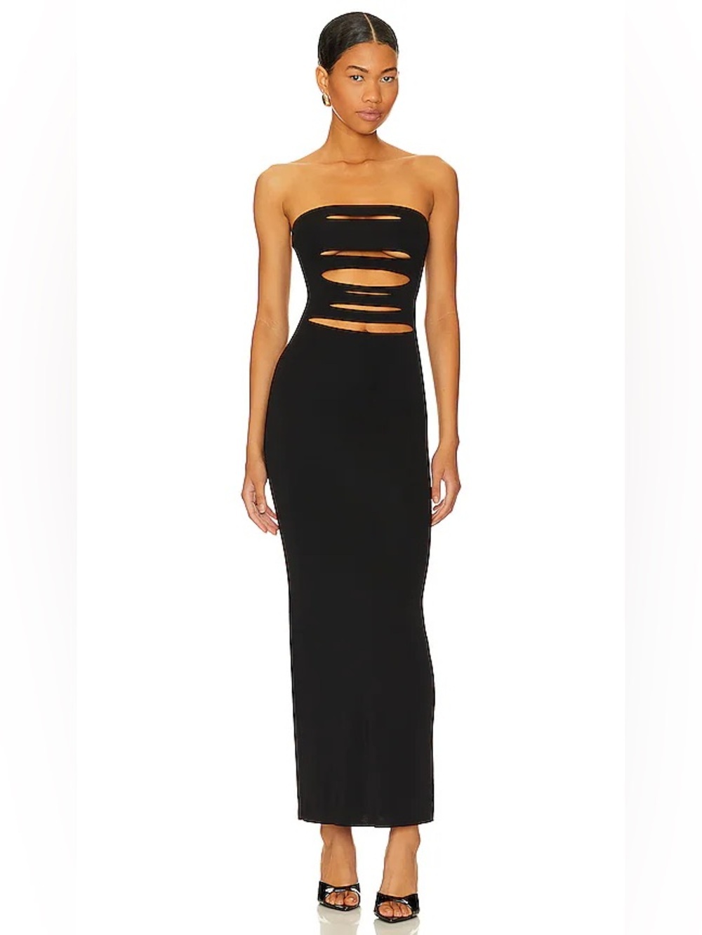 h:ours From REVOLVE Carlita Cutout Midi Dress in Black